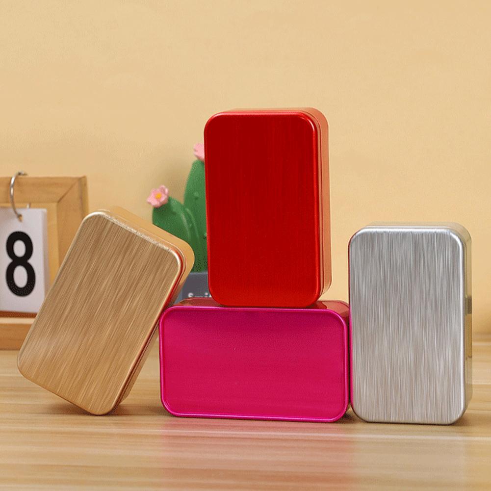 Food Storage Aluminum Containers - 1PC Rectangular Mini Aluminum Tin Box