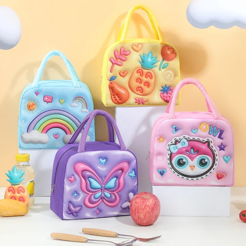 Food Storage Equipment - Children's Lunch Box Bag 3D Cartoon