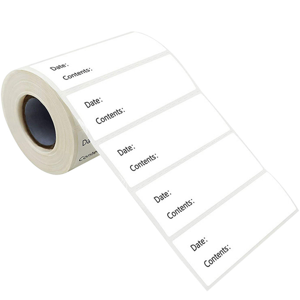 Food Storage Jar Labels - 1 Roll Multi Function Food Labels