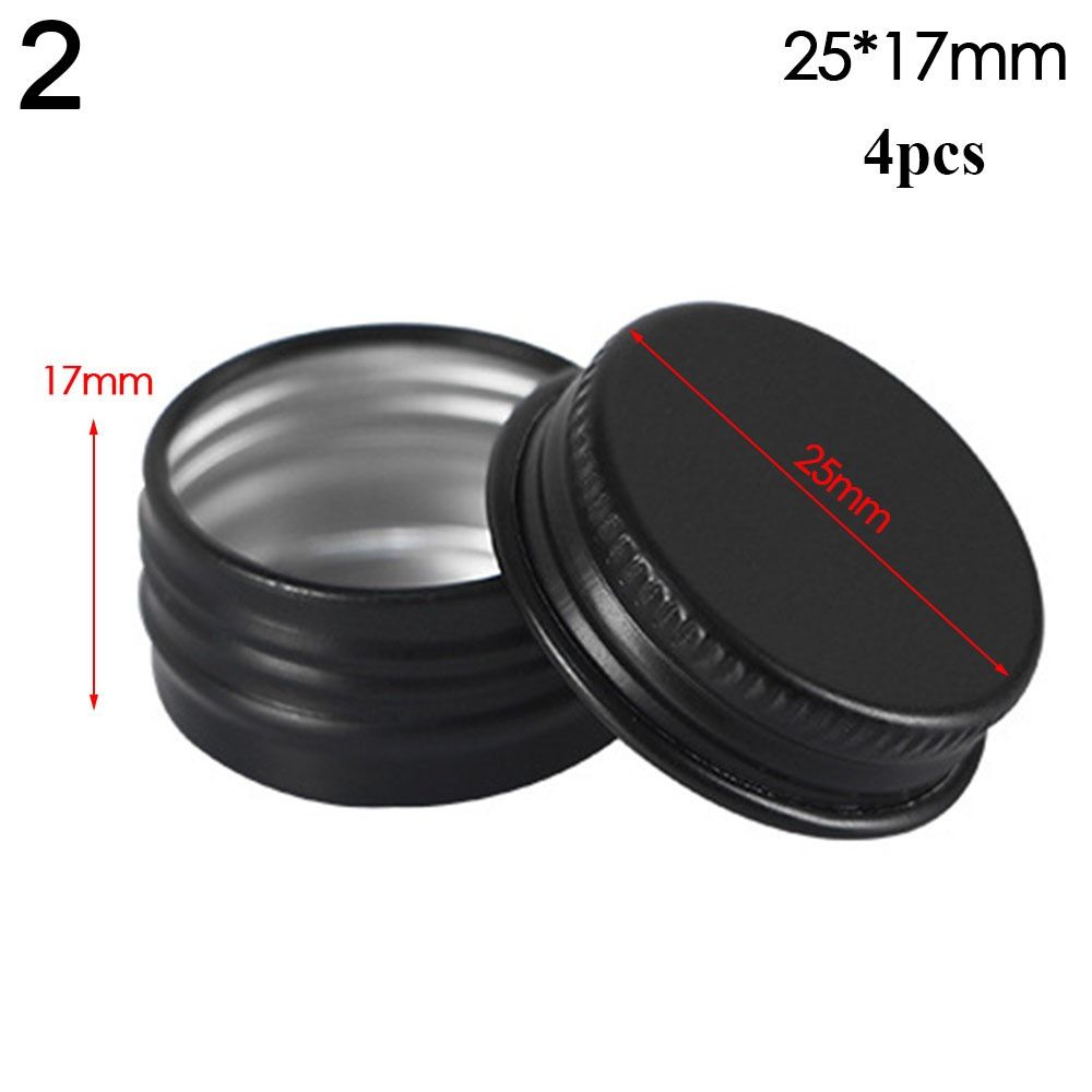 Food Storage Aluminum Containers - 4pcs Multistyles Metal Box for Cream