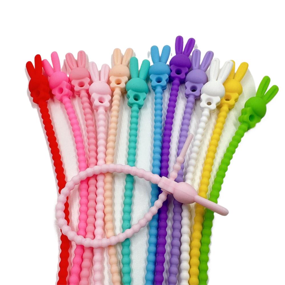 Food Storage Time - 10Pcs Flower Star Silicone Cable Organizer