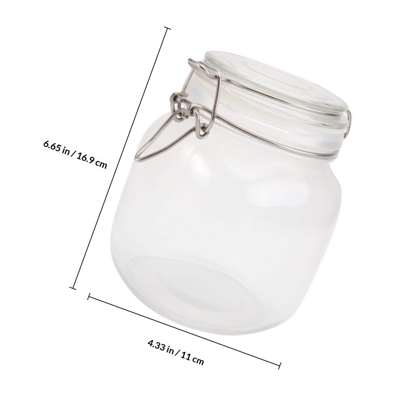 1000Ml Square Transparent Glas - огляд і ціна Food Storage Glass Container Set