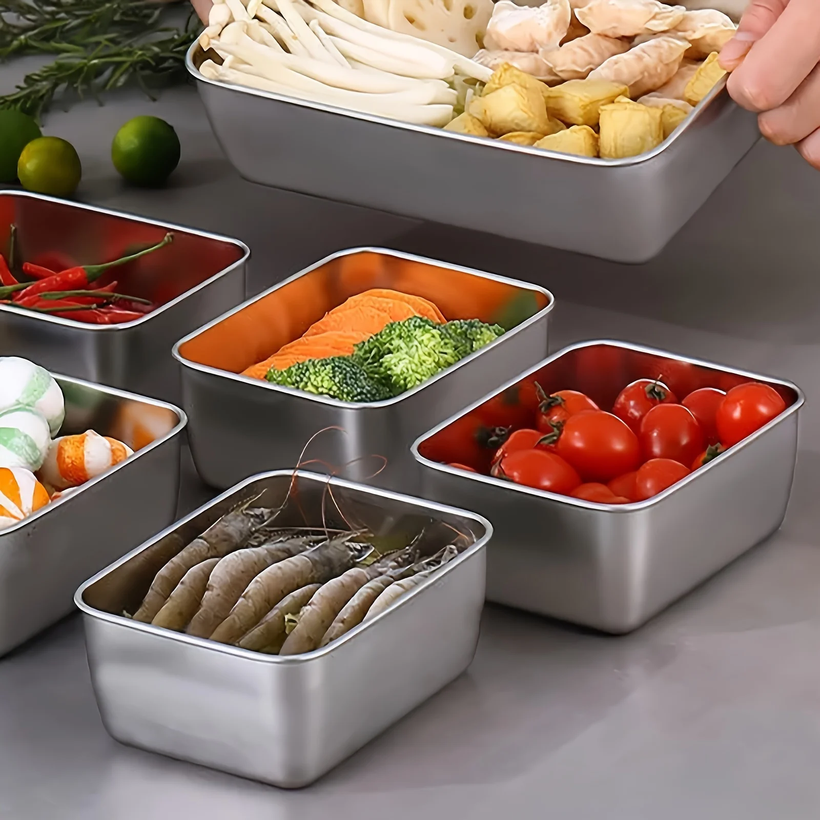 Stainless Steel Food Storage C - огляд і ціна Food Storage Aluminum Containers