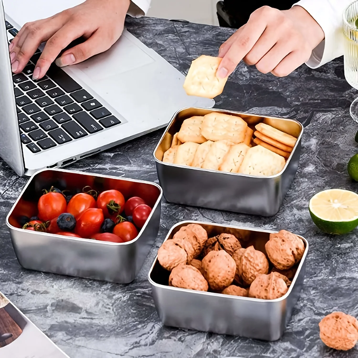 Stainless Steel Food Storage C - огляд і ціна Food Storage Aluminum Containers
