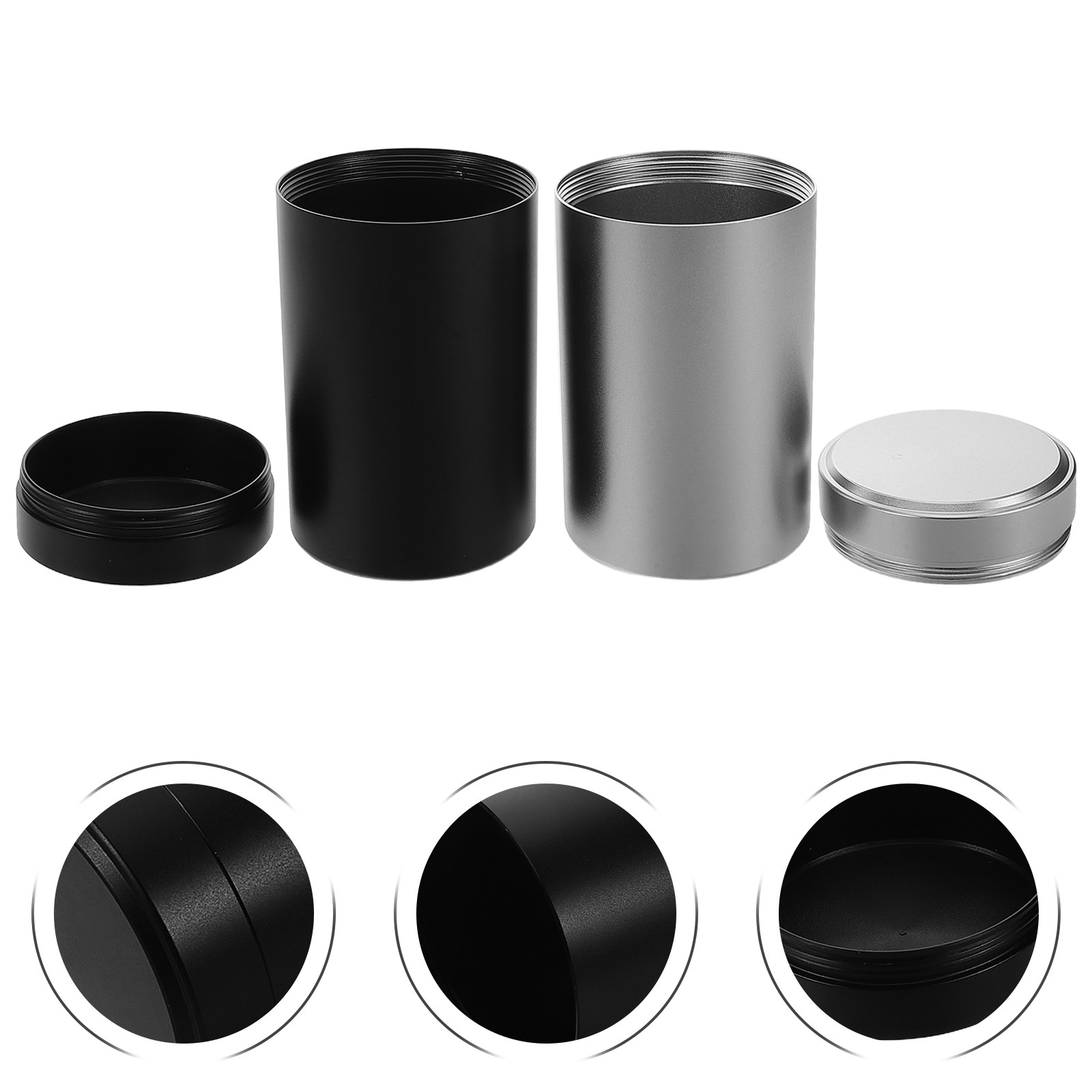 2Pcs Metal Jar Set Aluminum Al - огляд і ціна Food Storage Plastic Container