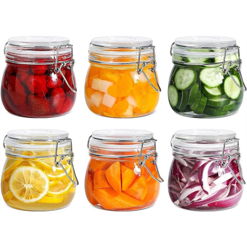 A96K-Glass Jars 17 Oz Small Ai - огляд і ціна Food Storage Glass Container Set