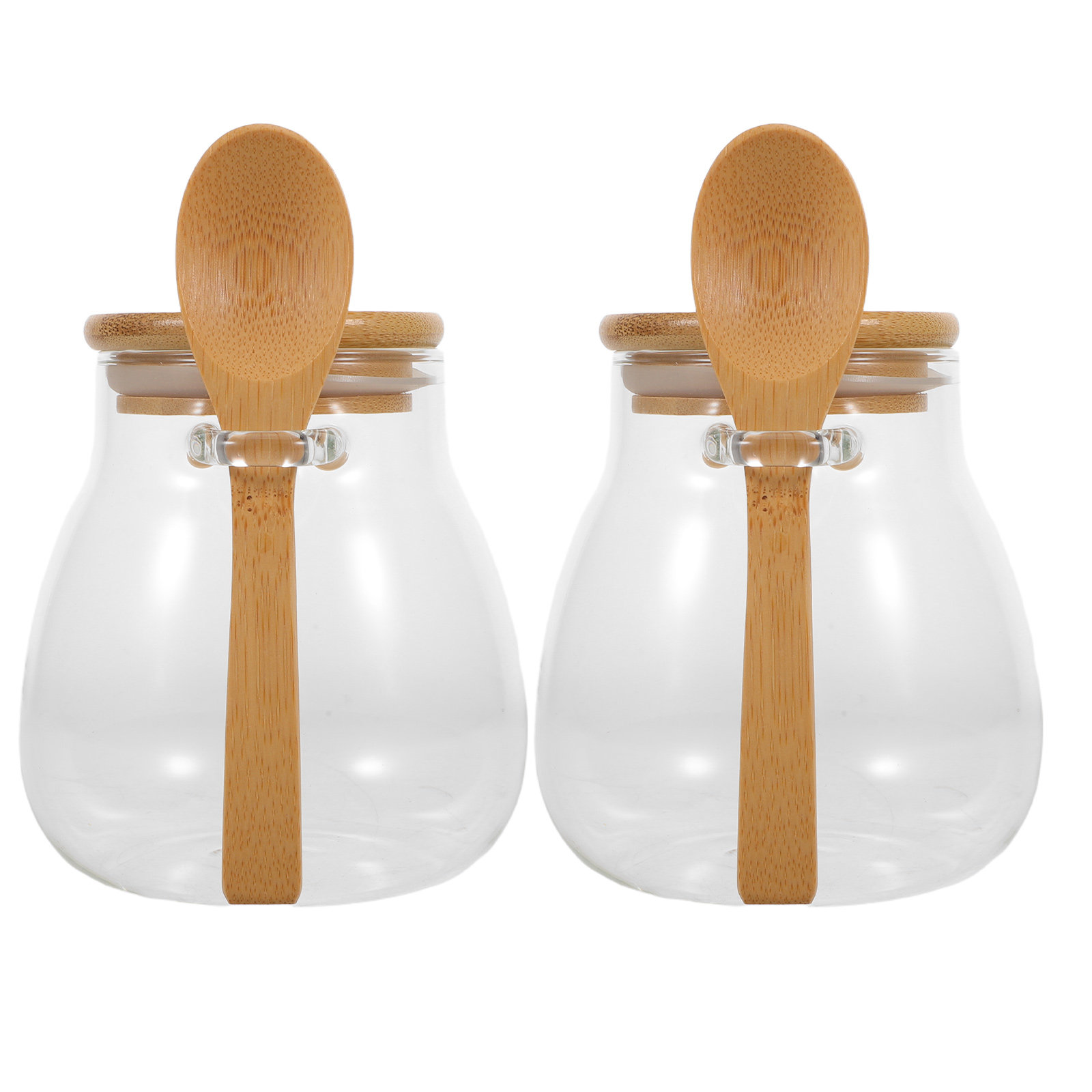 2Pcs Clear Airtight Glass Stor - огляд і ціна Food Storage Glass Container Set