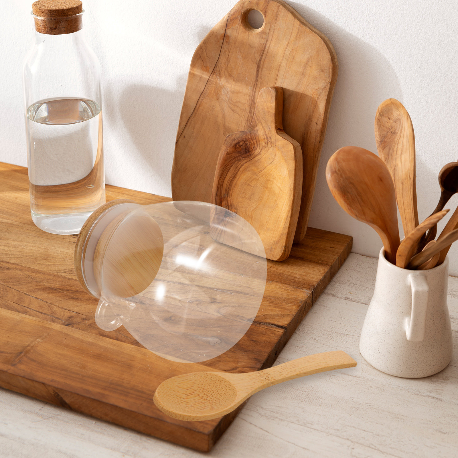 2Pcs Clear Airtight Glass Stor - огляд і ціна Food Storage Glass Container Set