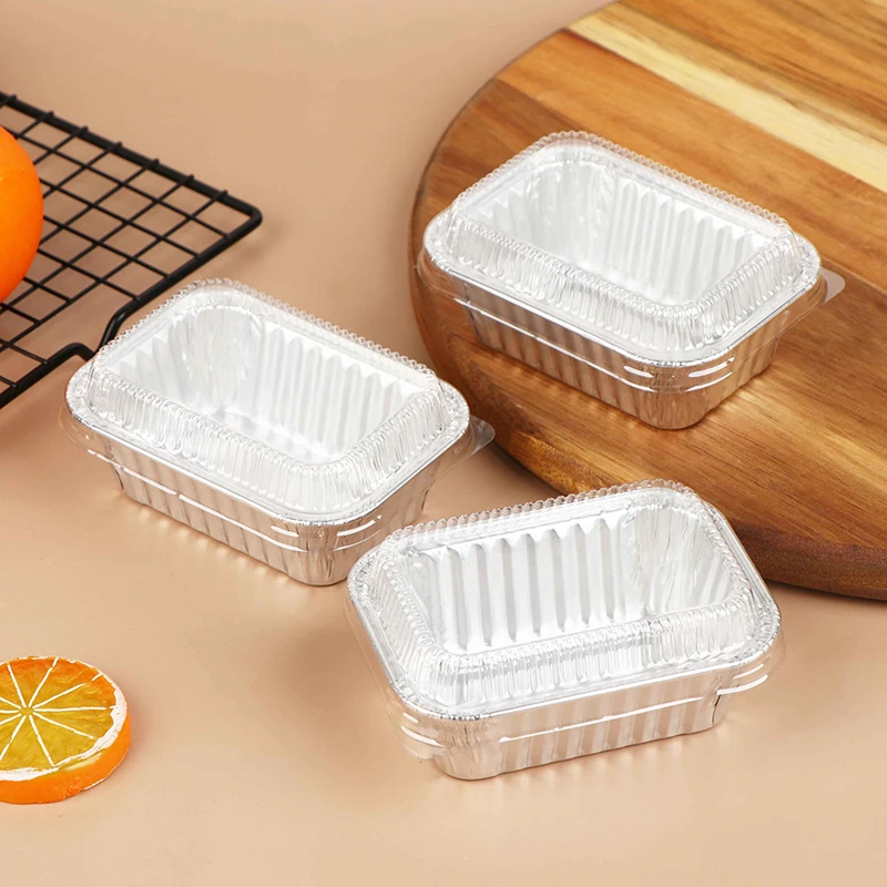 10Pcs Disposable Rectangular A - огляд і ціна Food Storage Aluminum Containers