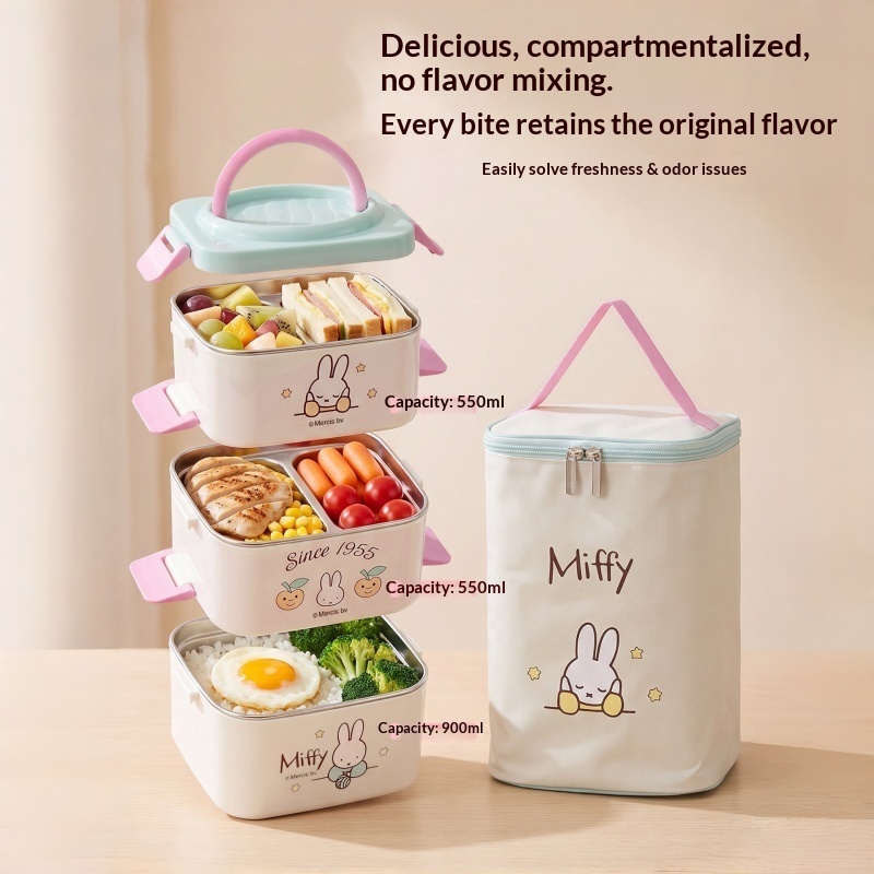 Miffy Insulated Portable Bento - огляд і ціна Food Storage In Room
