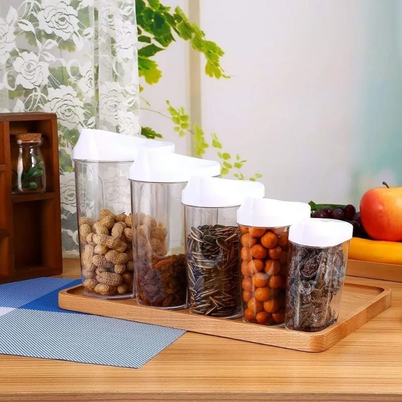 yes5pcs/set Sealed Food Storag - огляд і ціна Food Storage Glass Container Set