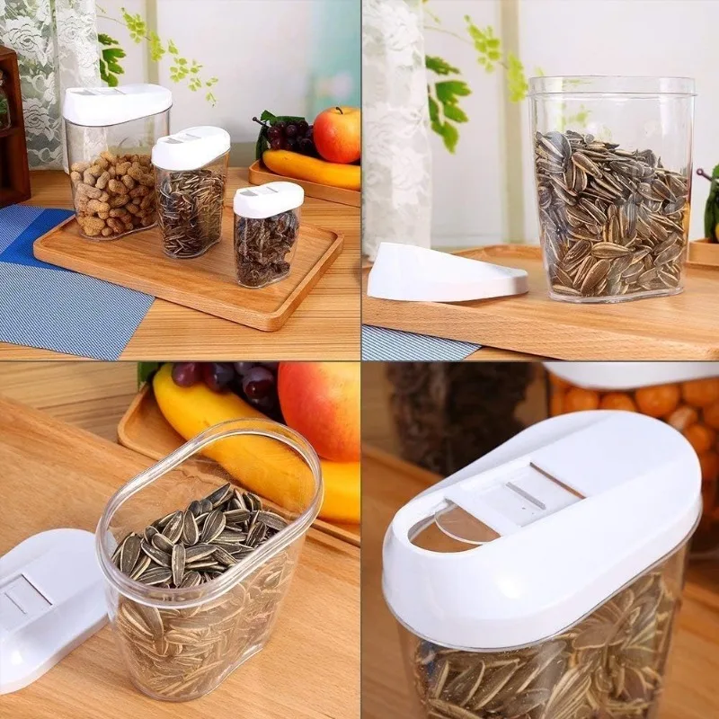 yes5pcs/set Sealed Food Storag - огляд і ціна Food Storage Glass Container Set