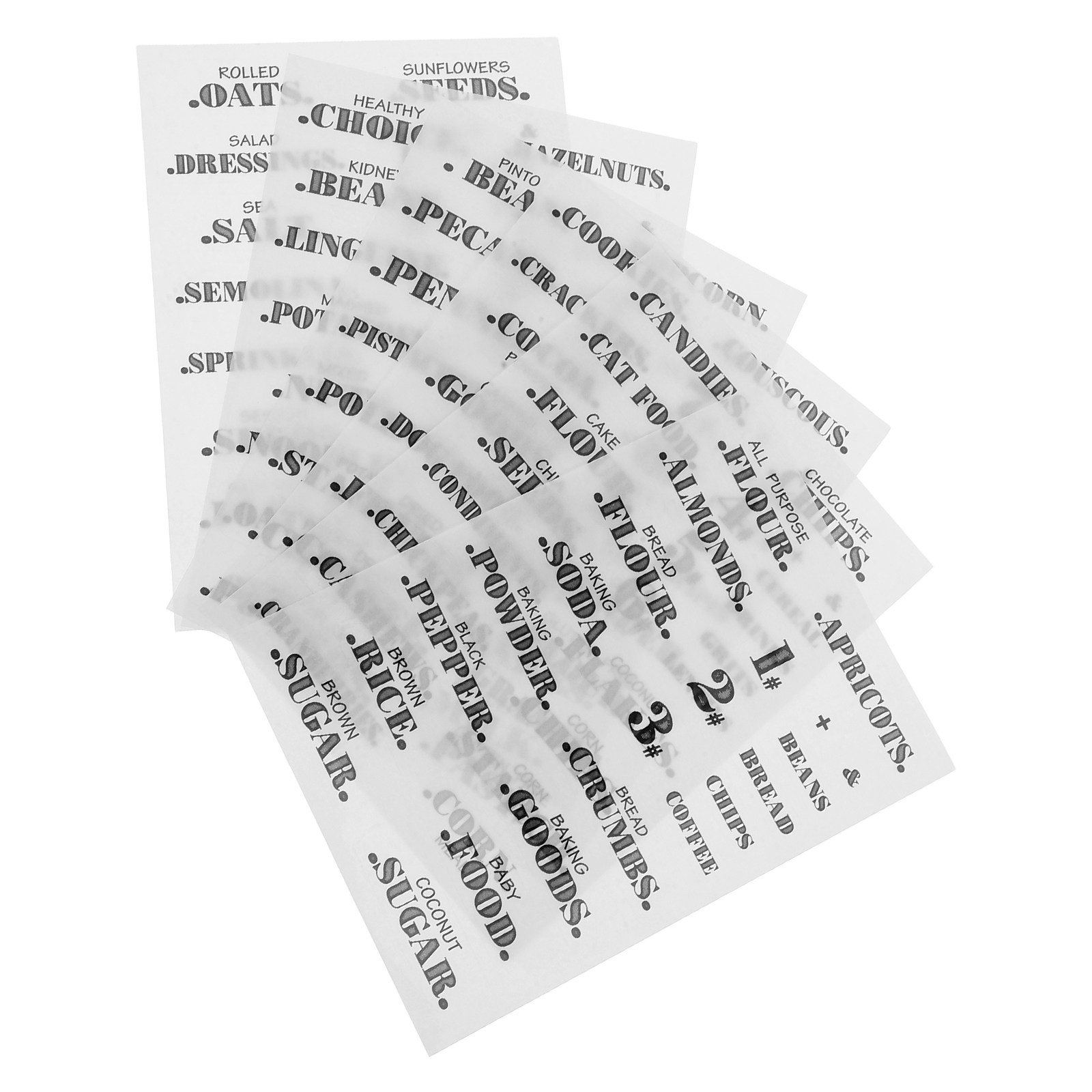 6Sheets Clear Waterproof Kitch - огляд і ціна Food Storage Jar Labels