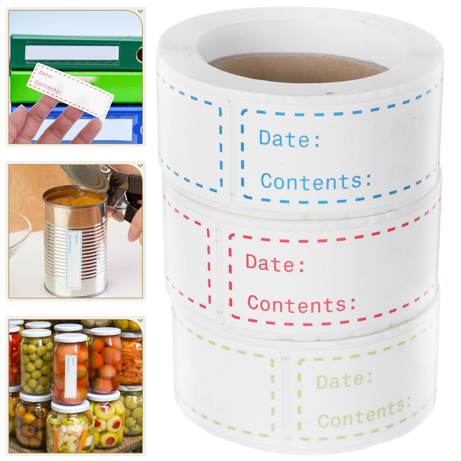 3 Rolls Adhesive Food Labels S - огляд і ціна Food Storage Notes