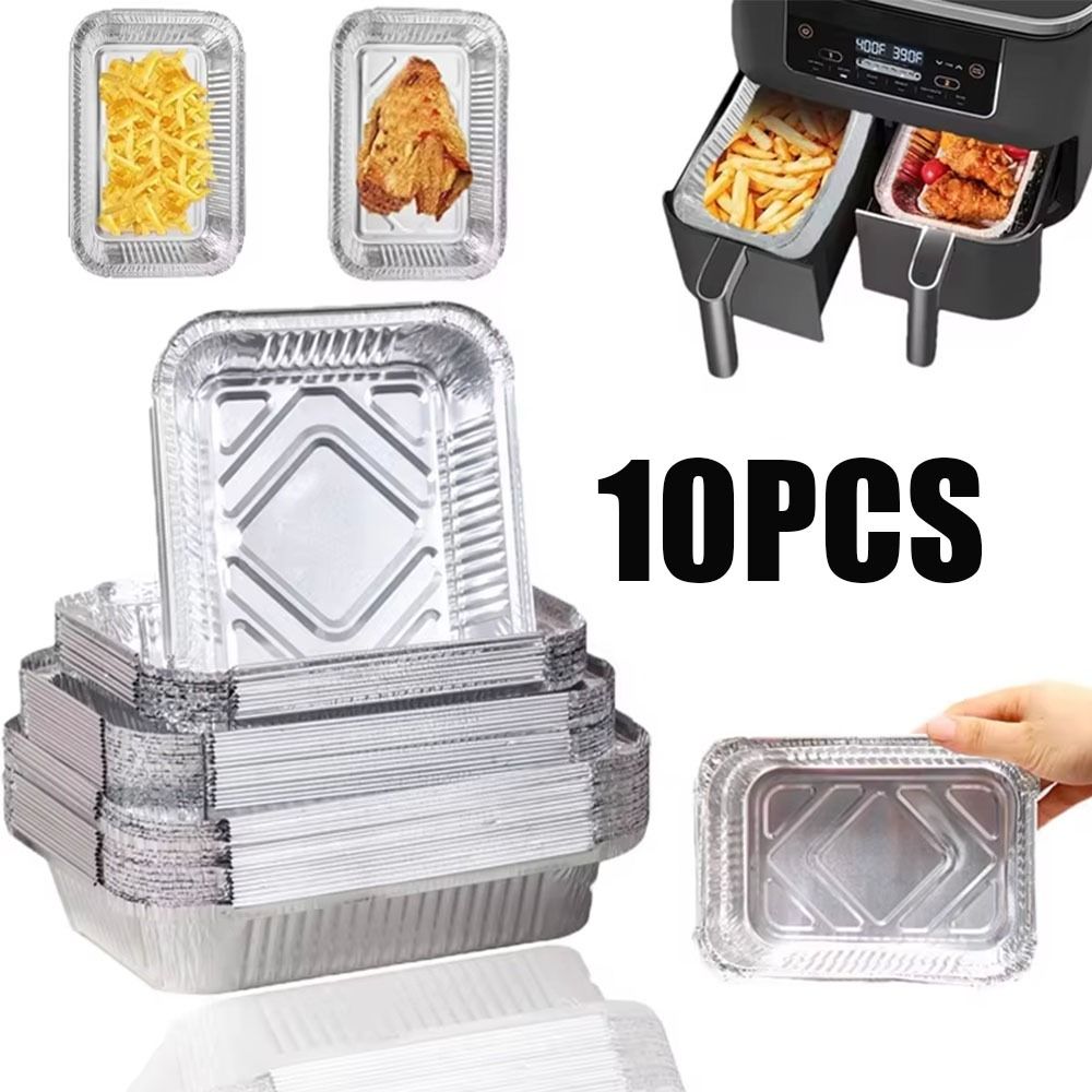 10PCS Disposable Aluminum Foil - огляд і ціна Food Storage Aluminum Containers
