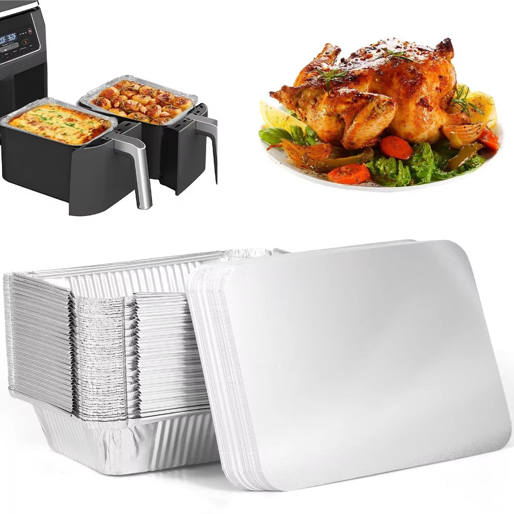 10PCS Disposable Aluminum Foil - огляд і ціна Food Storage Aluminum Containers