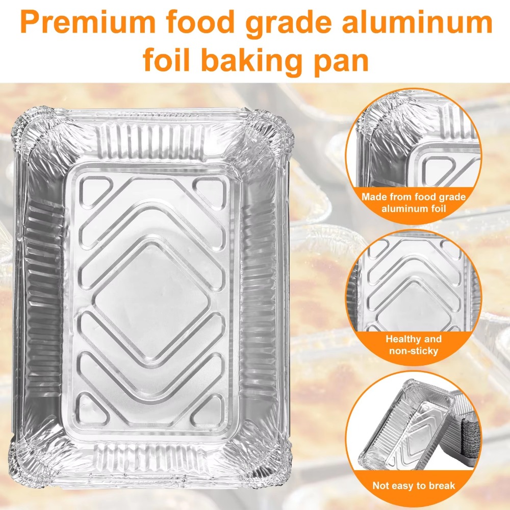 10PCS Disposable Aluminum Foil - огляд і ціна Food Storage Aluminum Containers