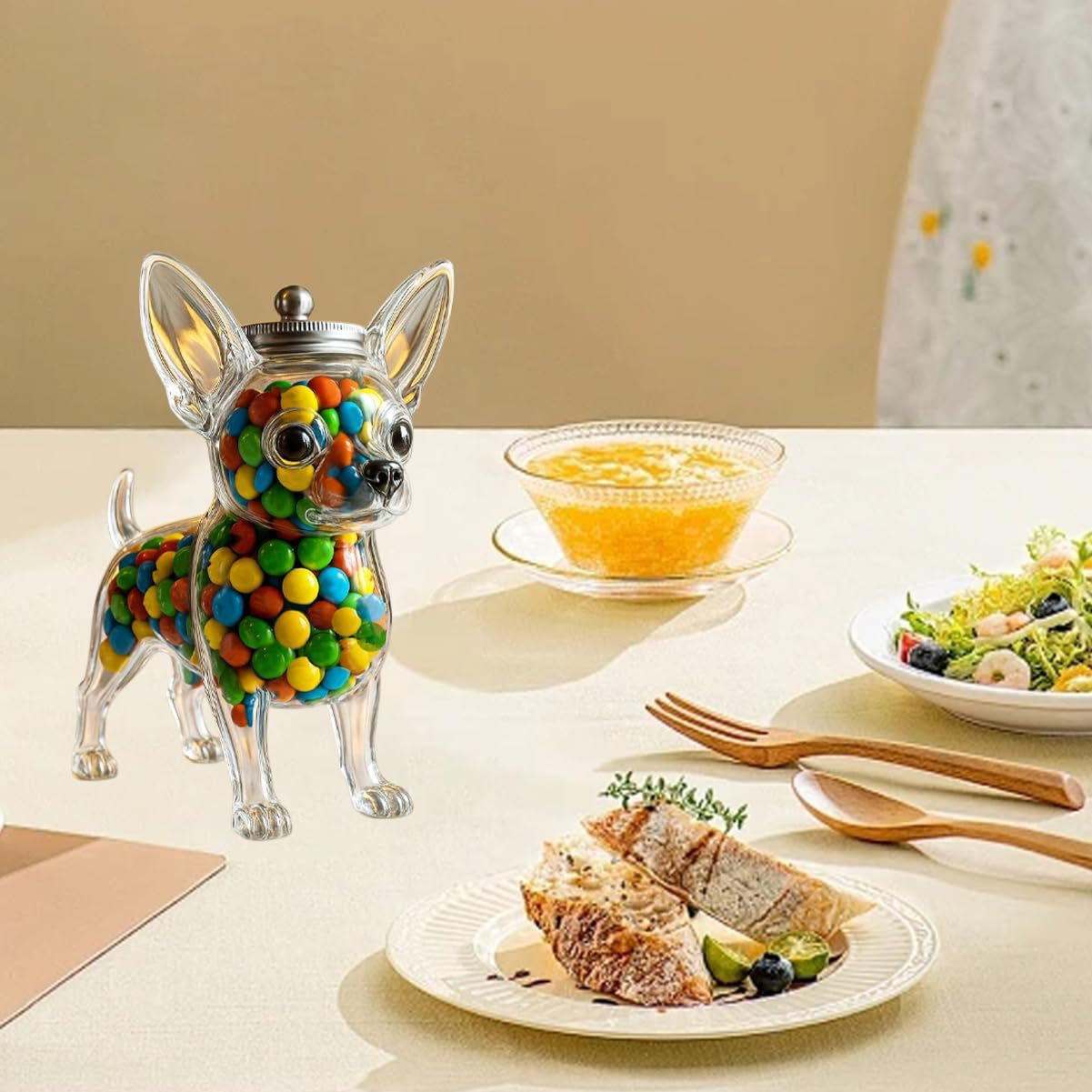 Chihuahua Shaped Container Fre - огляд і ціна Food Storage Glass Container Set