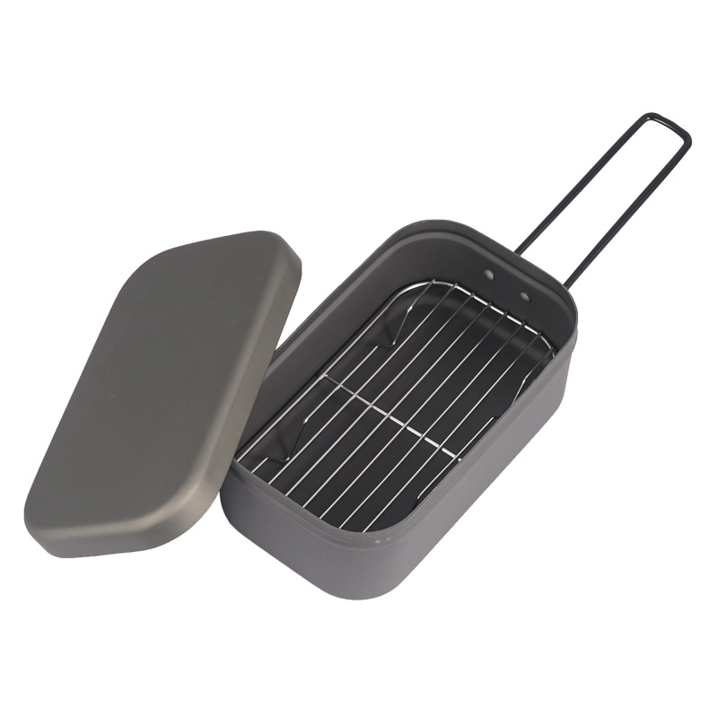 Camping Lunch Box Steaming Rac - огляд і ціна Food Storage Aluminum Containers