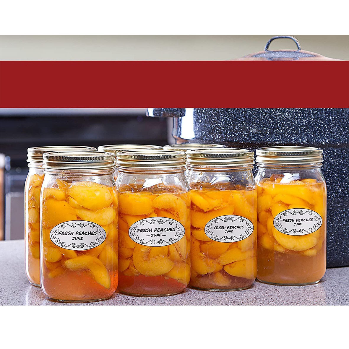 150Pcs Oval Canning Labels for - огляд і ціна Food Storage Jar Labels