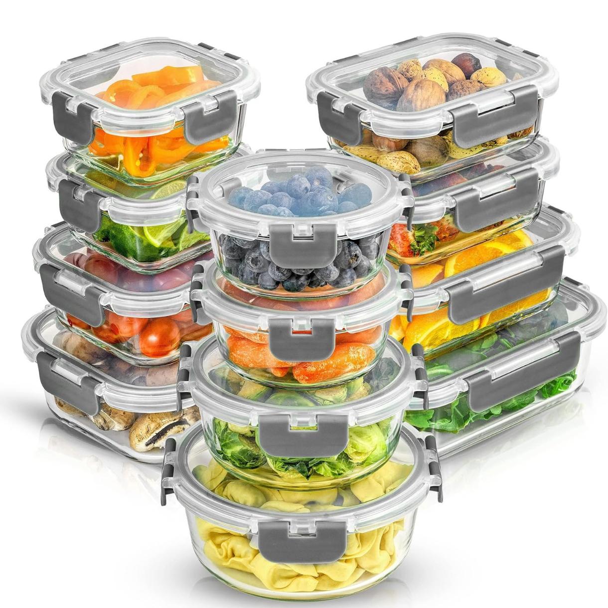 24pc Borosilicate Glass Storag - огляд і ціна Food Storage Containers Tupperware
