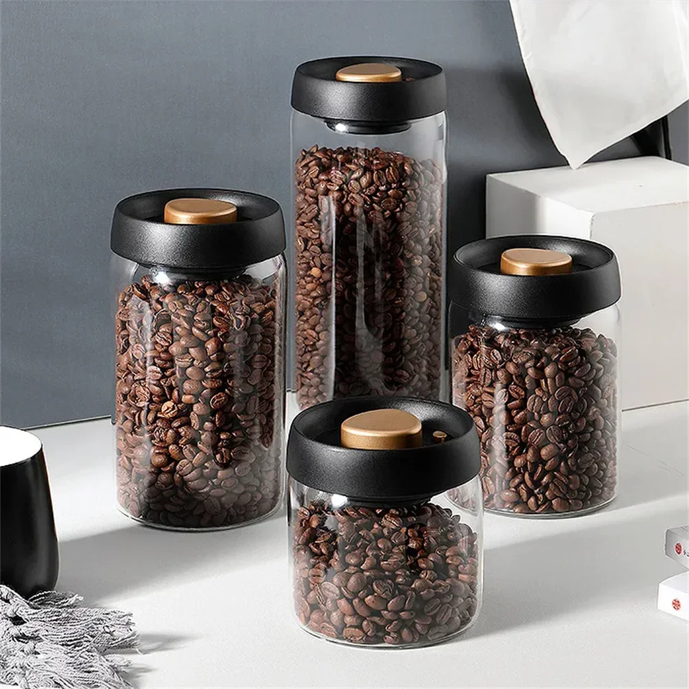 Coffee Beans Vacuum Sealed Tan - огляд і ціна Food Storage Glass Container Set