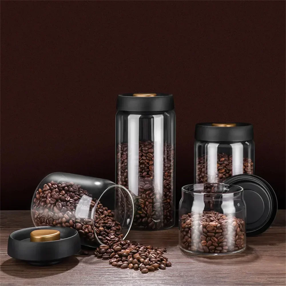 Coffee Beans Vacuum Sealed Tan - огляд і ціна Food Storage Glass Container Set