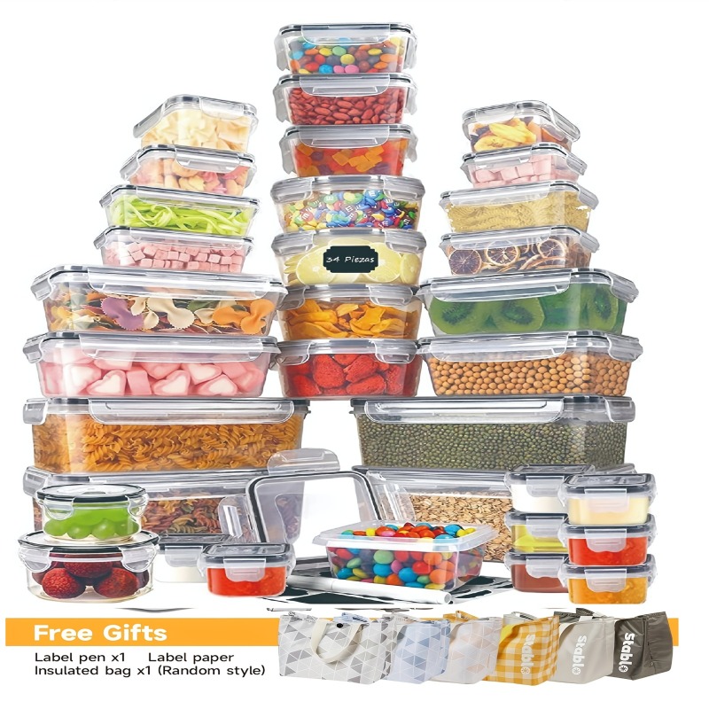 48PCS BPA-Free Food Storage Se - огляд і ціна Food Storage Time