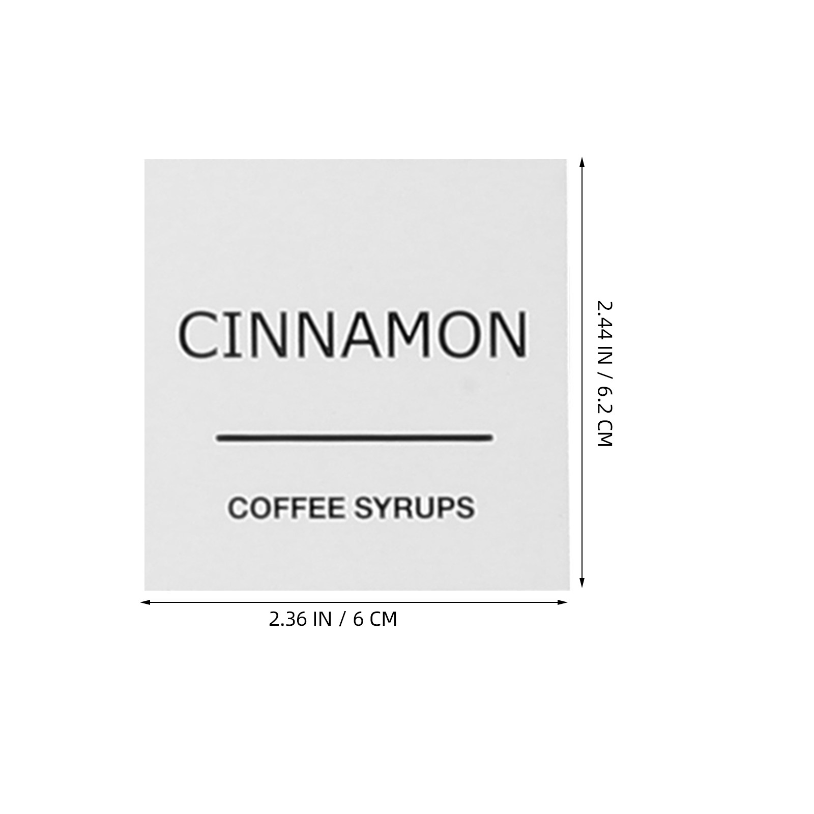 3 Sheets Plastic Coffee Syrup  - огляд і ціна Food Storage Jar Labels