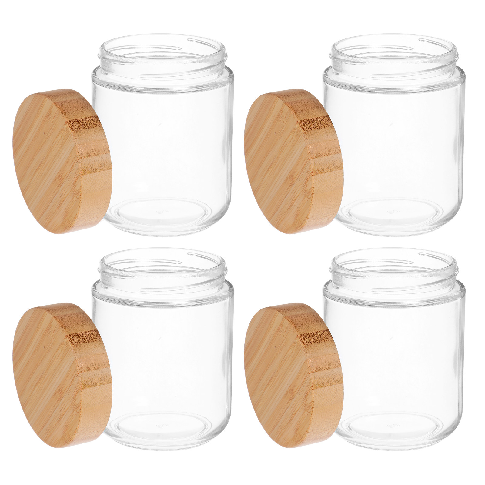 4Pcs Glass Kitchen Storage Jar - огляд і ціна Food Storage Plastic Container