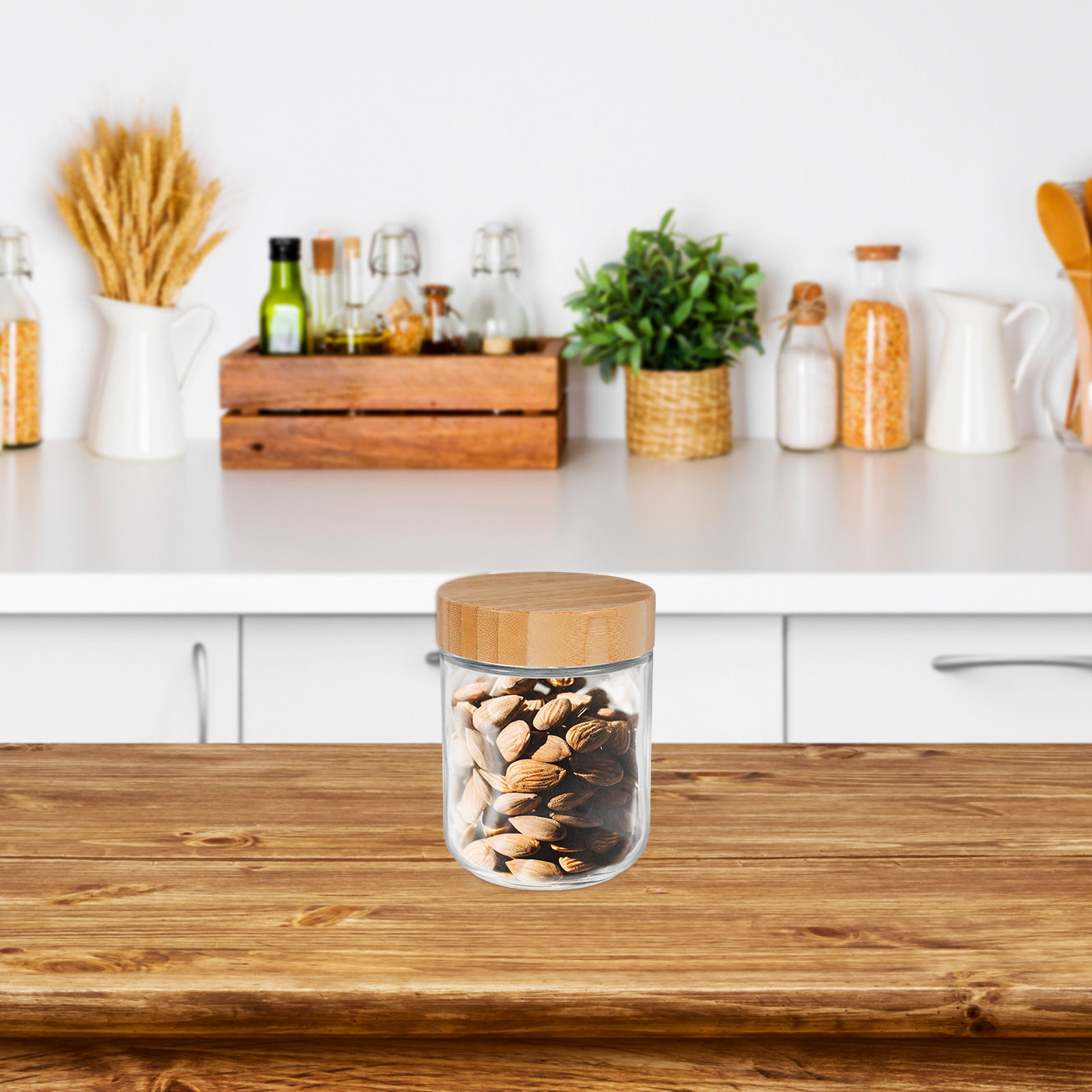 4Pcs Glass Kitchen Storage Jar - огляд і ціна Food Storage Plastic Container