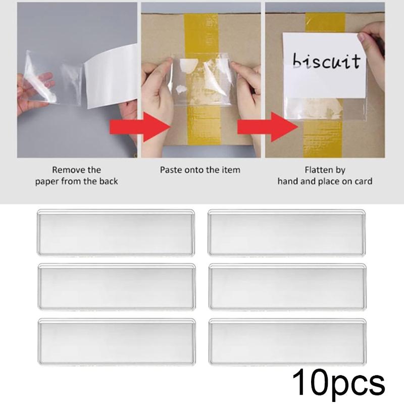 10Pcs Transparent PVC Adhesive - огляд і ціна Food Storage Jar Labels