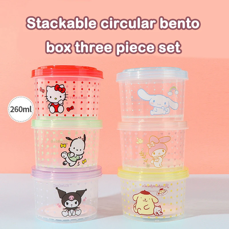 Kitty Bento Box Set 3 Pieces C - огляд і ціна Food Storage In Room