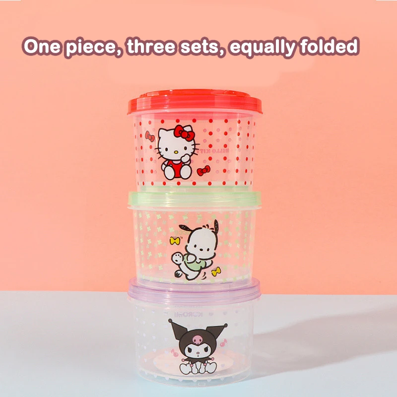 Kitty Bento Box Set 3 Pieces C - огляд і ціна Food Storage In Room